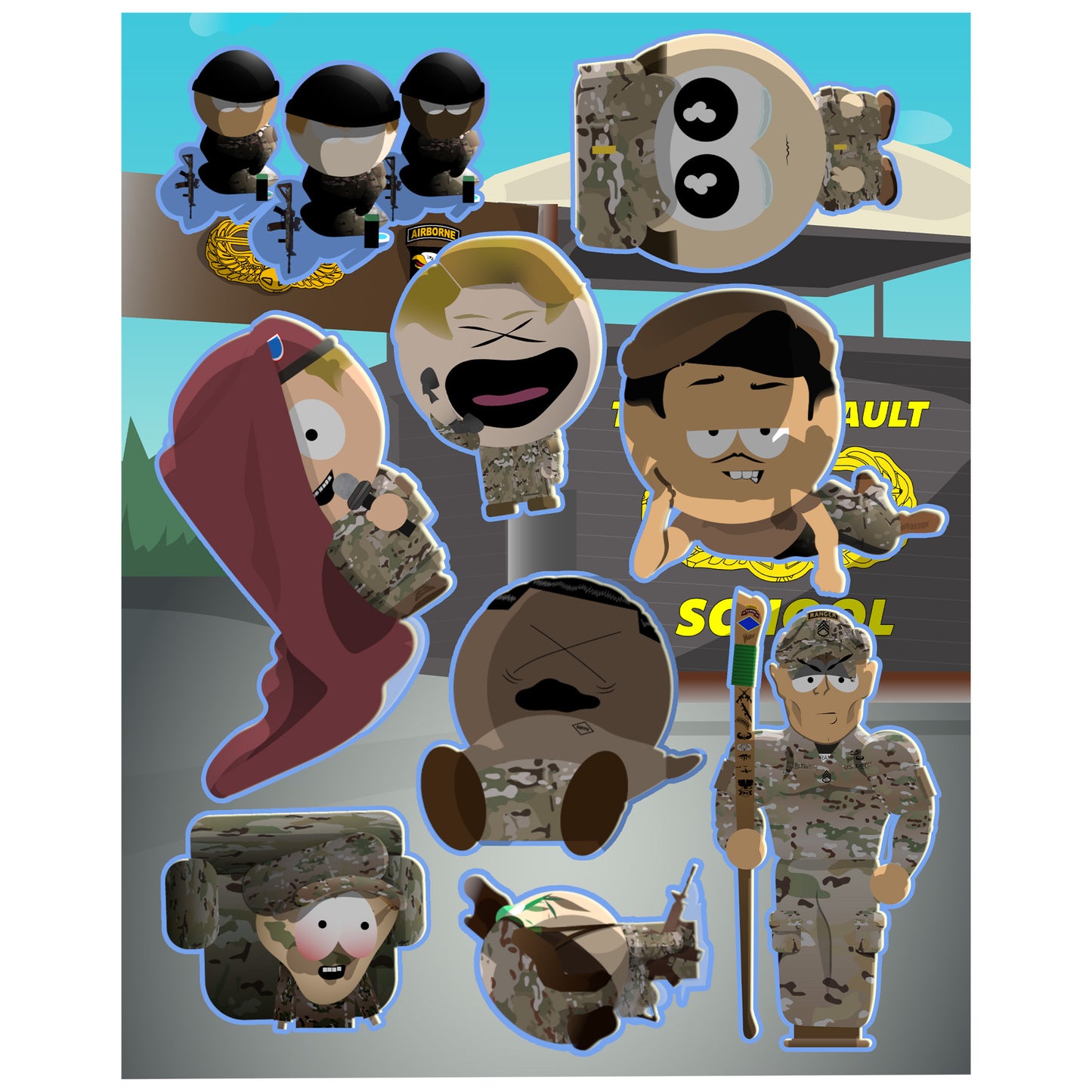 STICKERSHEET | SOUTH POST