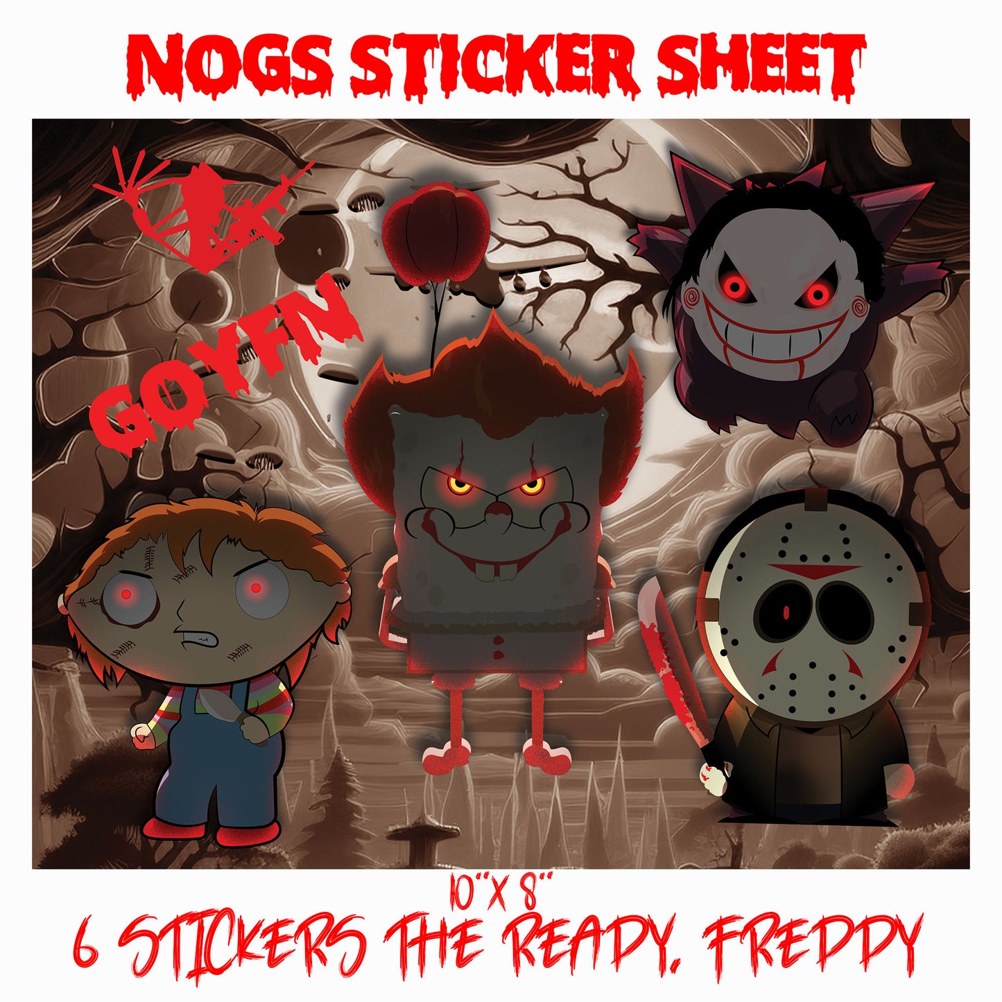 STICKERSHEET | NOGS The Ready, Freddy